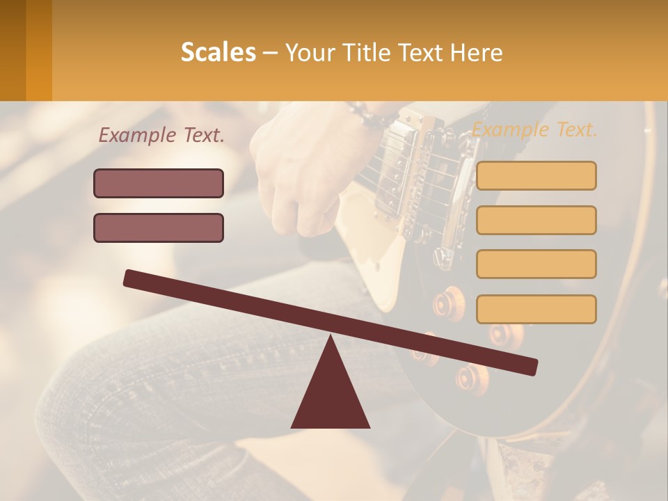 A Person Playing A Guitar On A Sunny Day PowerPoint Template