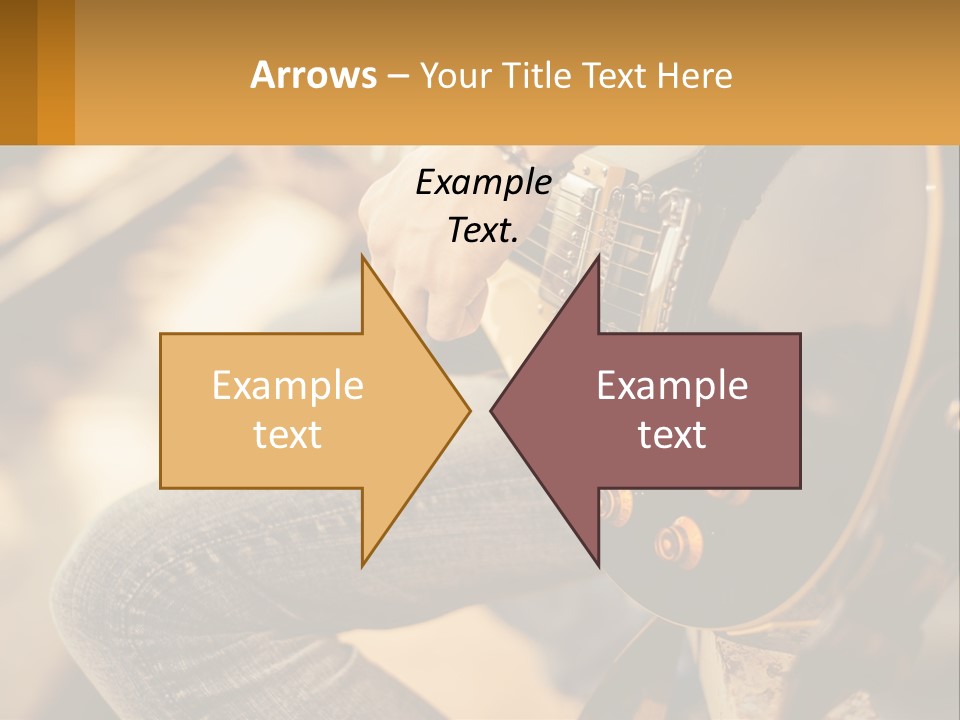 A Person Playing A Guitar On A Sunny Day PowerPoint Template