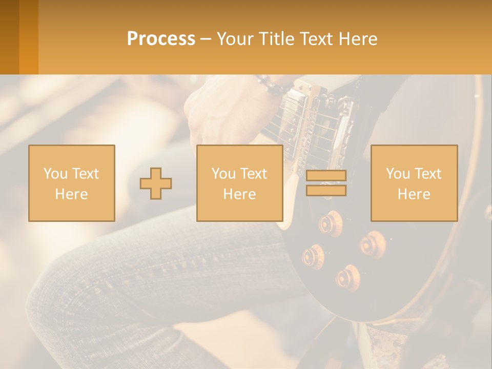 A Person Playing A Guitar On A Sunny Day PowerPoint Template