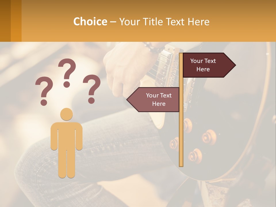 A Person Playing A Guitar On A Sunny Day PowerPoint Template