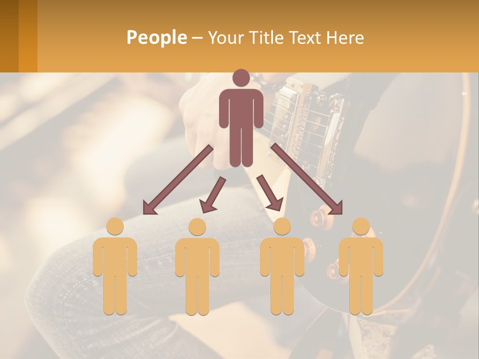 A Person Playing A Guitar On A Sunny Day PowerPoint Template