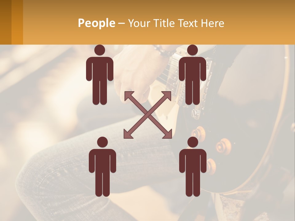 A Person Playing A Guitar On A Sunny Day PowerPoint Template