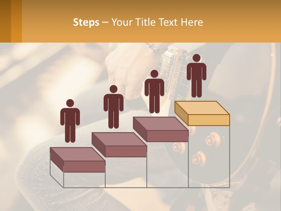 A Person Playing A Guitar On A Sunny Day PowerPoint Template