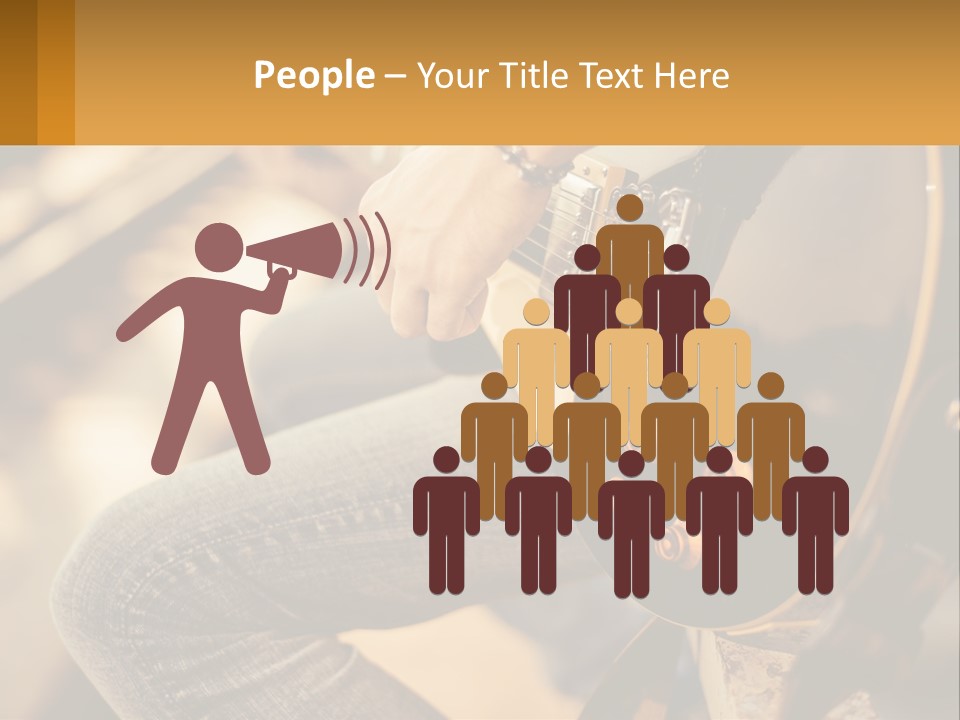 A Person Playing A Guitar On A Sunny Day PowerPoint Template