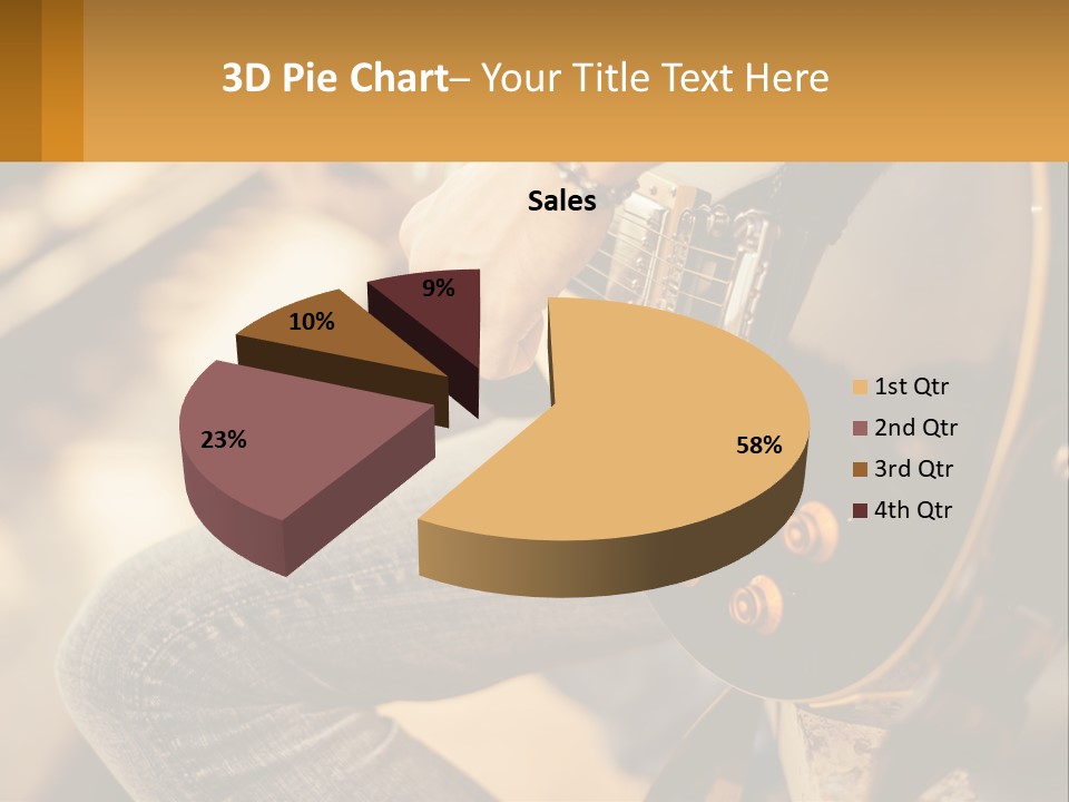 A Person Playing A Guitar On A Sunny Day PowerPoint Template
