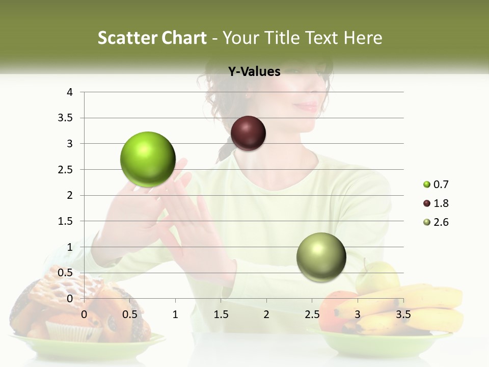 A Woman Sitting At A Table With A Plate Of Food PowerPoint Template