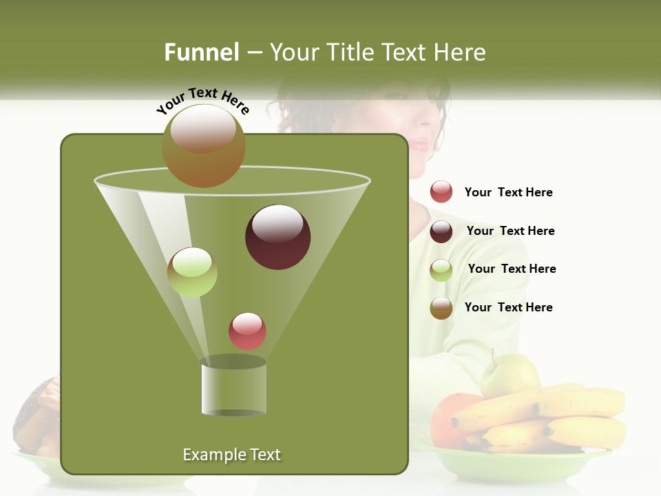 A Woman Sitting At A Table With A Plate Of Food PowerPoint Template