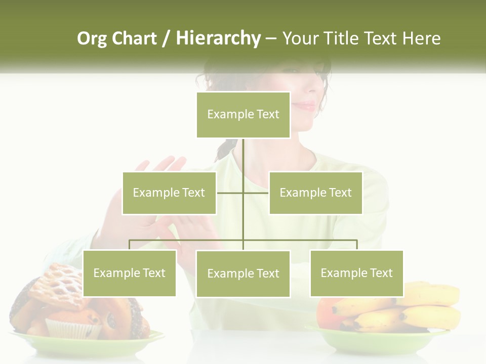 A Woman Sitting At A Table With A Plate Of Food PowerPoint Template