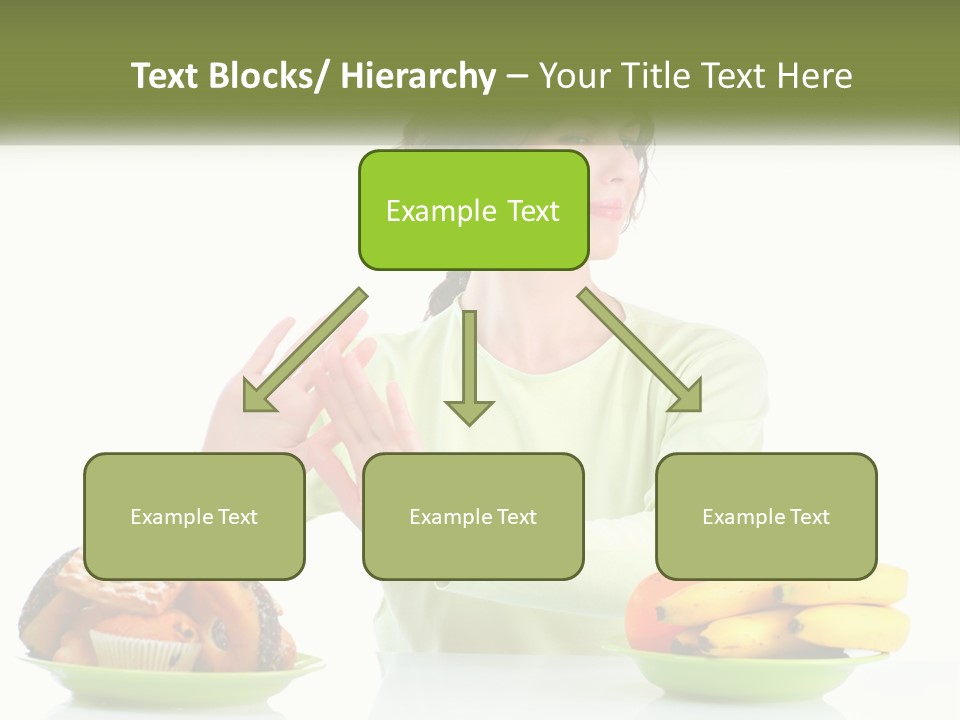 A Woman Sitting At A Table With A Plate Of Food PowerPoint Template