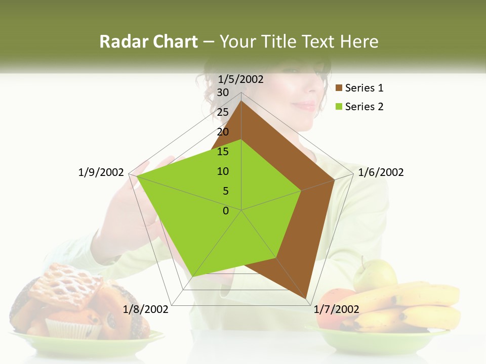 A Woman Sitting At A Table With A Plate Of Food PowerPoint Template