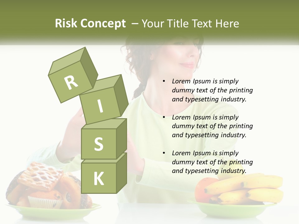 A Woman Sitting At A Table With A Plate Of Food PowerPoint Template