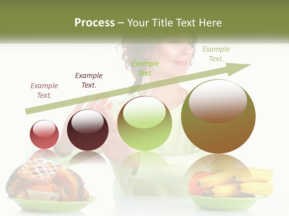 A Woman Sitting At A Table With A Plate Of Food PowerPoint Template
