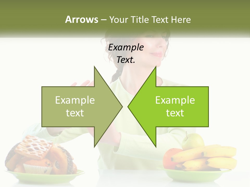 A Woman Sitting At A Table With A Plate Of Food PowerPoint Template