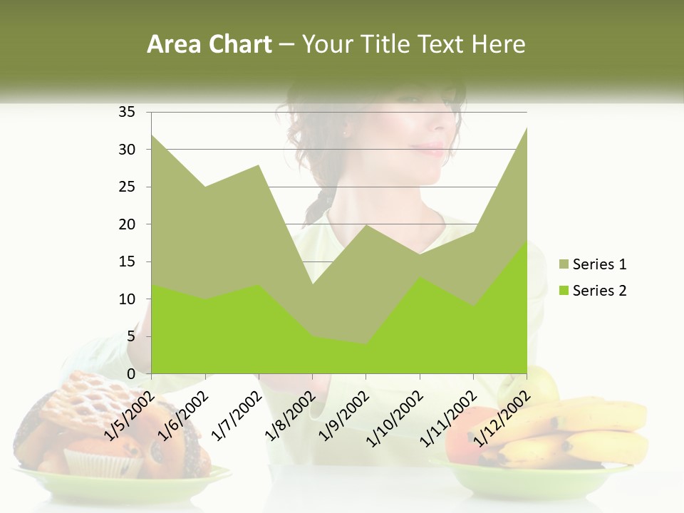 A Woman Sitting At A Table With A Plate Of Food PowerPoint Template