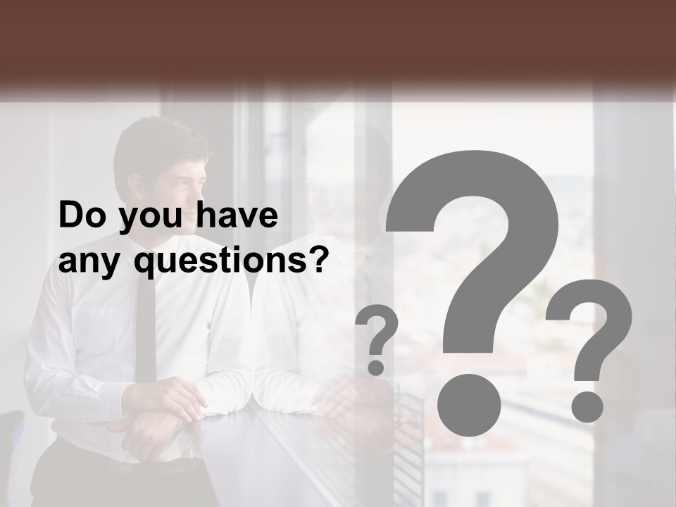 A Man Standing In Front Of A Window With His Arms Crossed PowerPoint Template