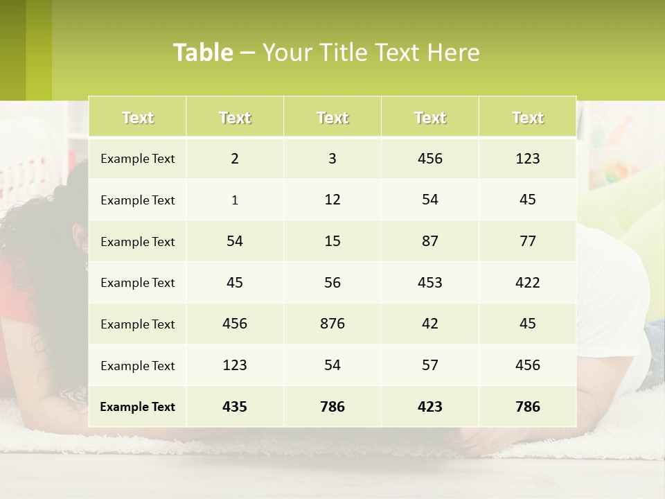 A Family Laying On The Floor With A Book PowerPoint Template