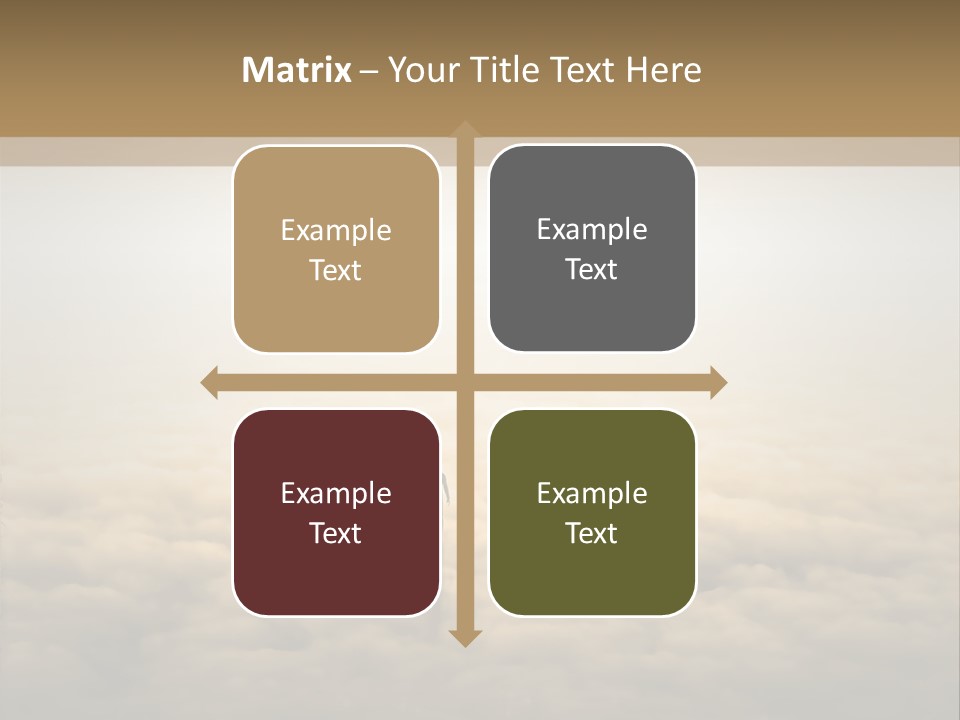 A Person Standing On Top Of A Cloud Covered Ground PowerPoint Template