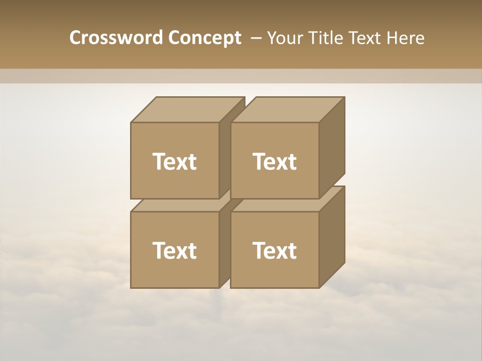 A Person Standing On Top Of A Cloud Covered Ground PowerPoint Template