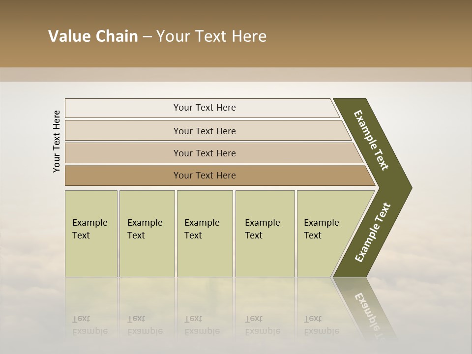 A Person Standing On Top Of A Cloud Covered Ground PowerPoint Template