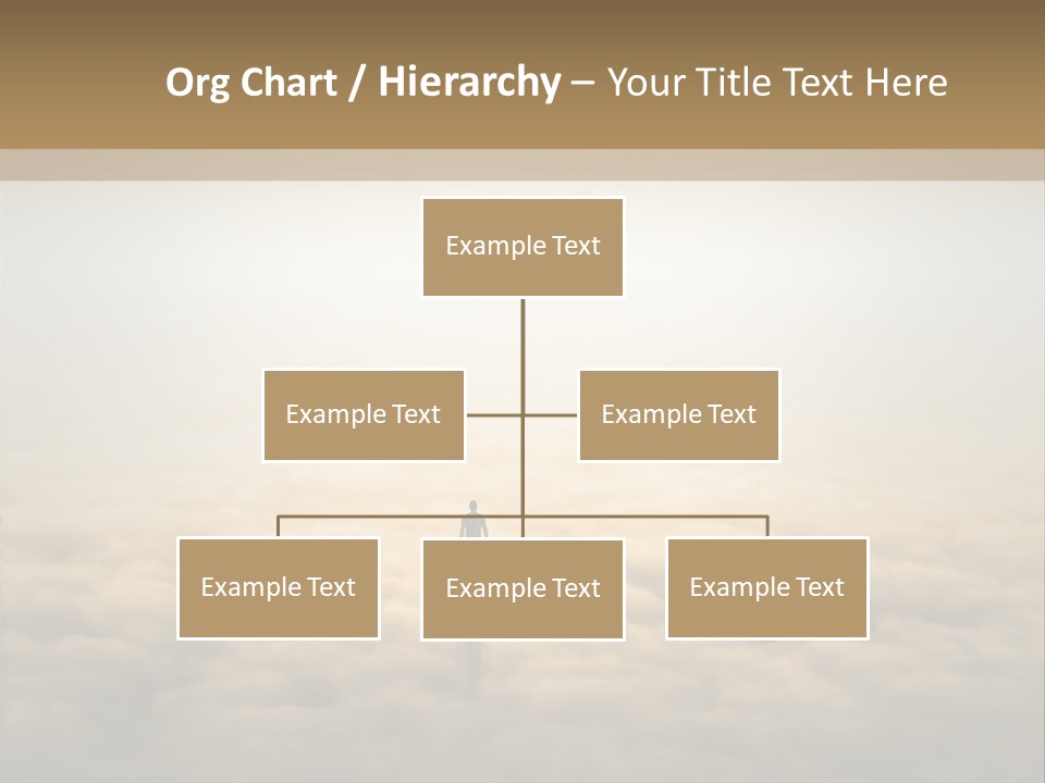 A Person Standing On Top Of A Cloud Covered Ground PowerPoint Template