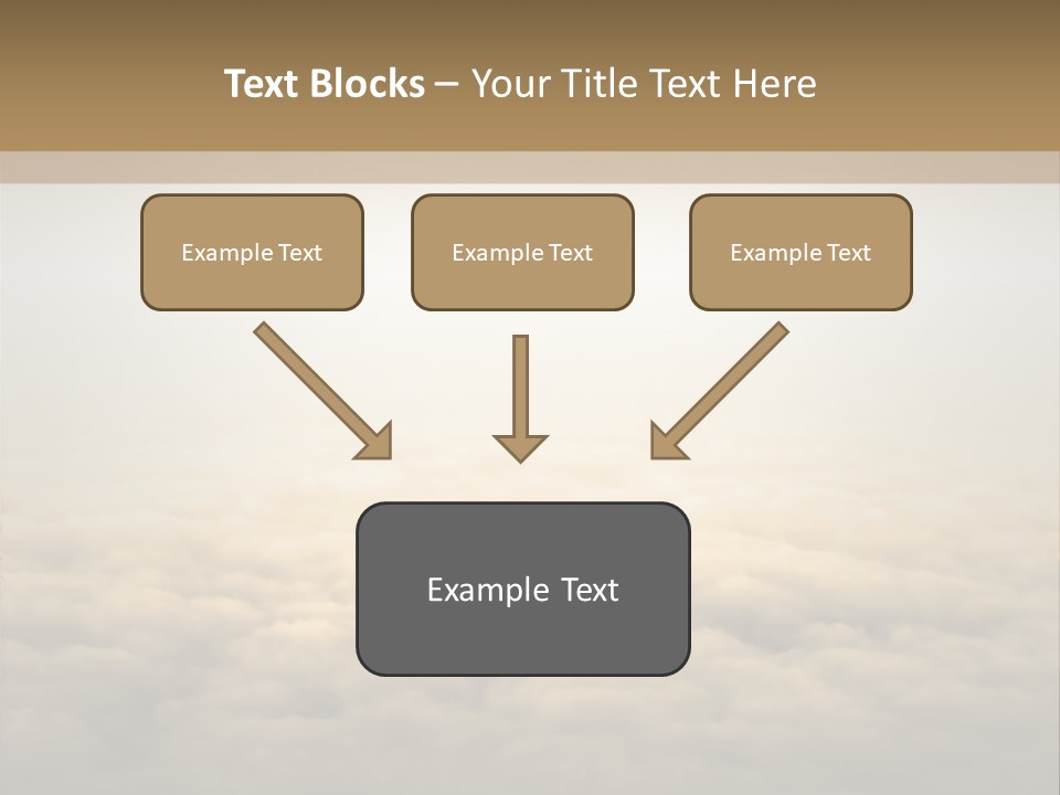 A Person Standing On Top Of A Cloud Covered Ground PowerPoint Template