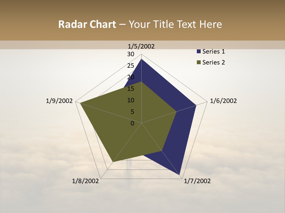 A Person Standing On Top Of A Cloud Covered Ground PowerPoint Template