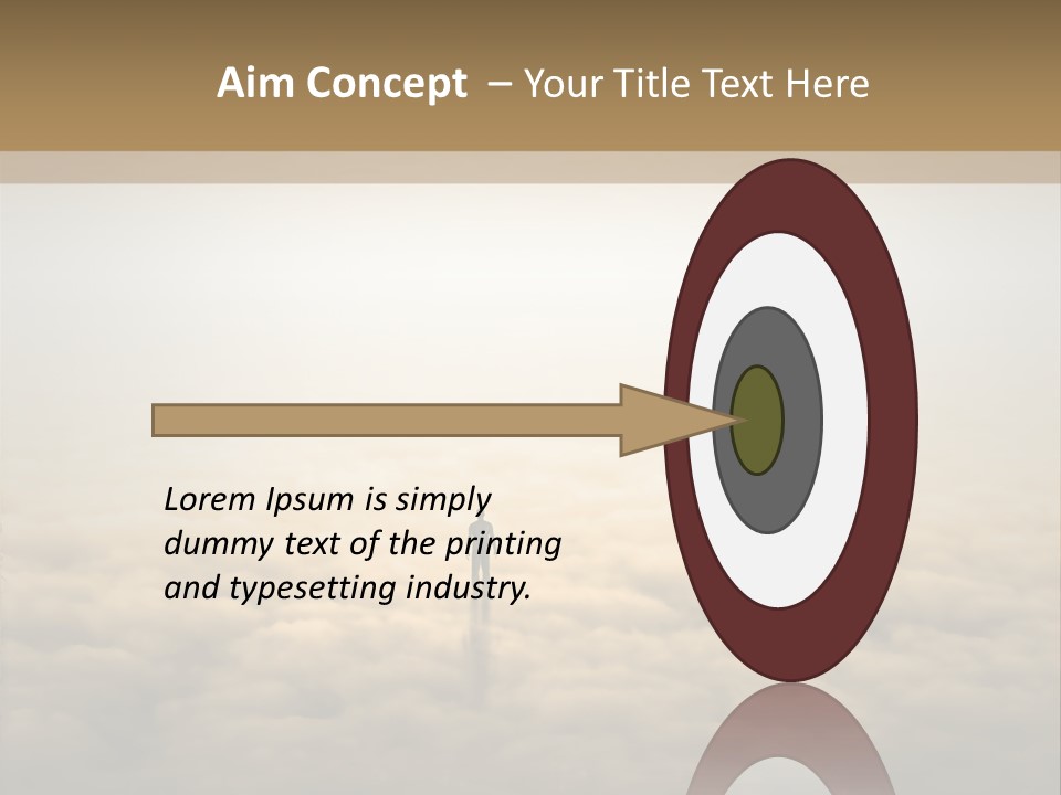 A Person Standing On Top Of A Cloud Covered Ground PowerPoint Template