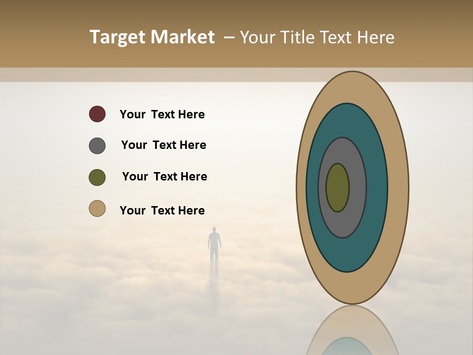 A Person Standing On Top Of A Cloud Covered Ground PowerPoint Template