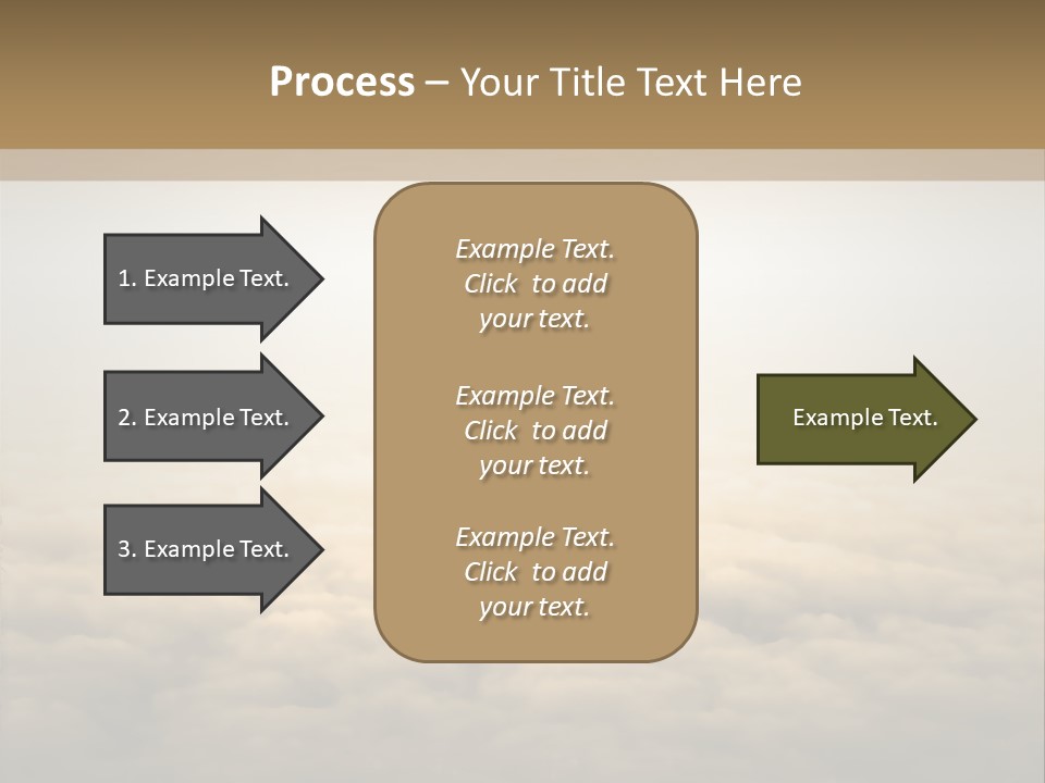 A Person Standing On Top Of A Cloud Covered Ground PowerPoint Template