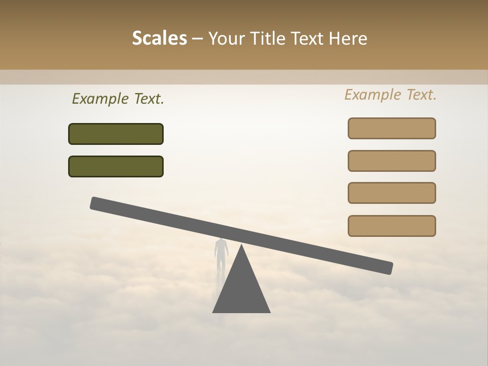 A Person Standing On Top Of A Cloud Covered Ground PowerPoint Template
