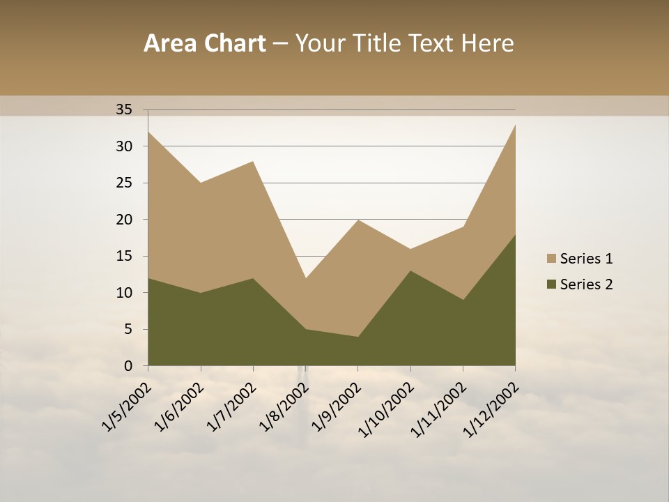 A Person Standing On Top Of A Cloud Covered Ground PowerPoint Template
