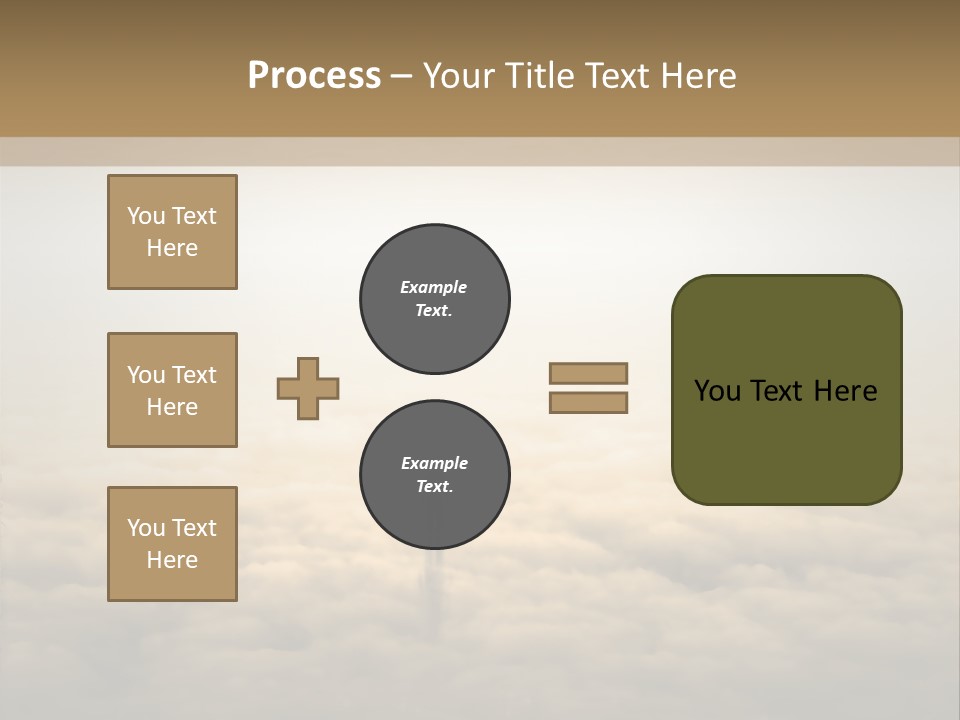 A Person Standing On Top Of A Cloud Covered Ground PowerPoint Template
