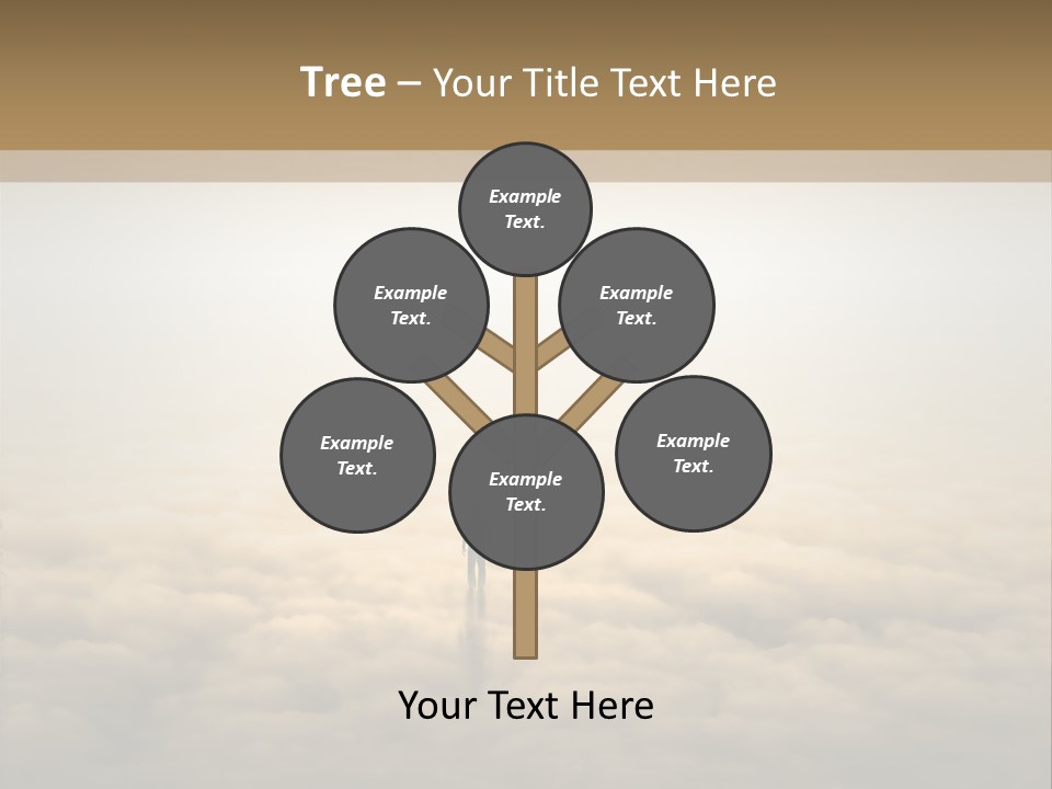 A Person Standing On Top Of A Cloud Covered Ground PowerPoint Template