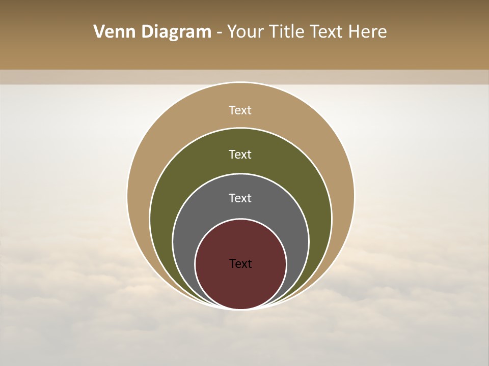 A Person Standing On Top Of A Cloud Covered Ground PowerPoint Template