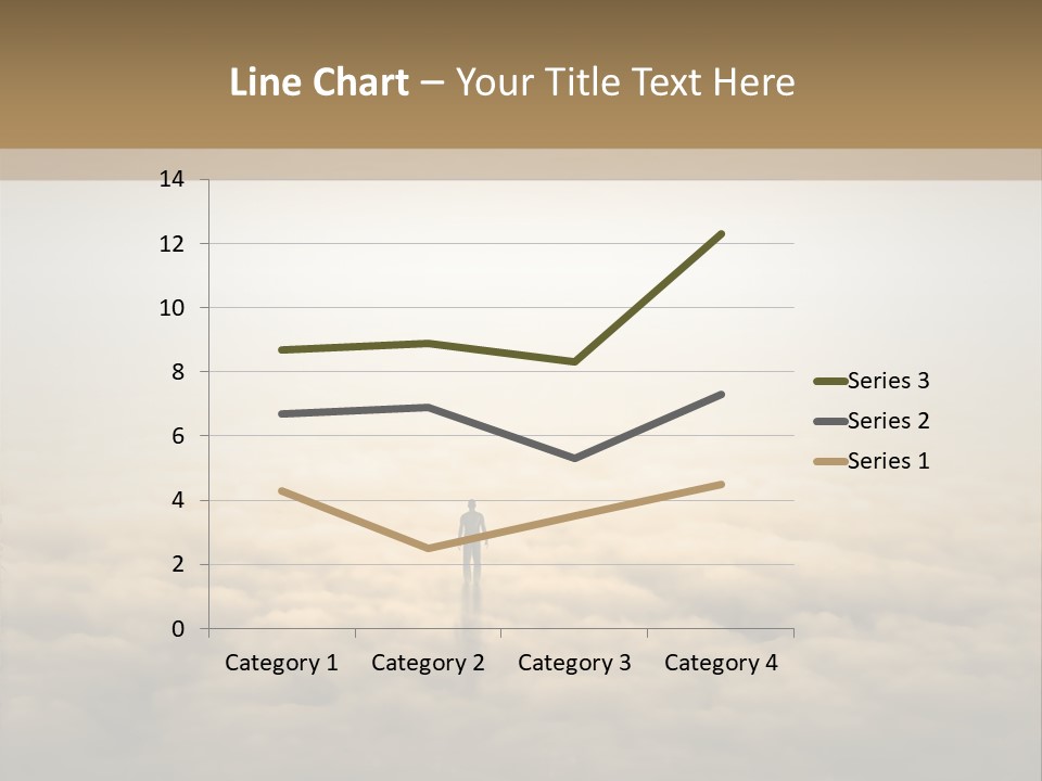A Person Standing On Top Of A Cloud Covered Ground PowerPoint Template