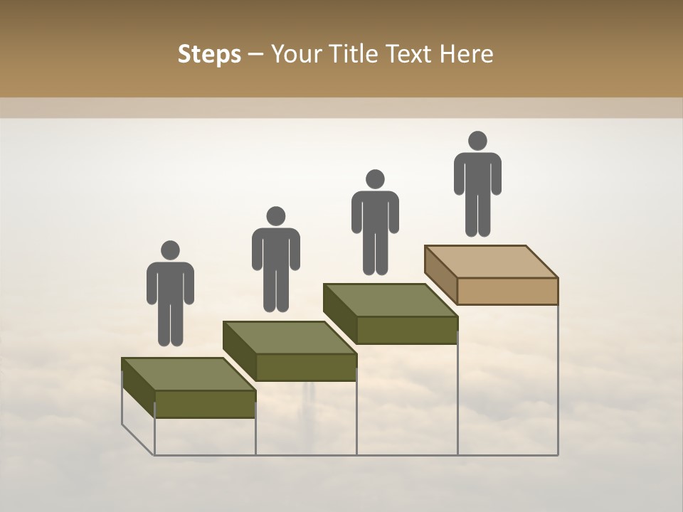 A Person Standing On Top Of A Cloud Covered Ground PowerPoint Template