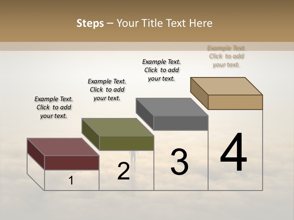 A Person Standing On Top Of A Cloud Covered Ground PowerPoint Template