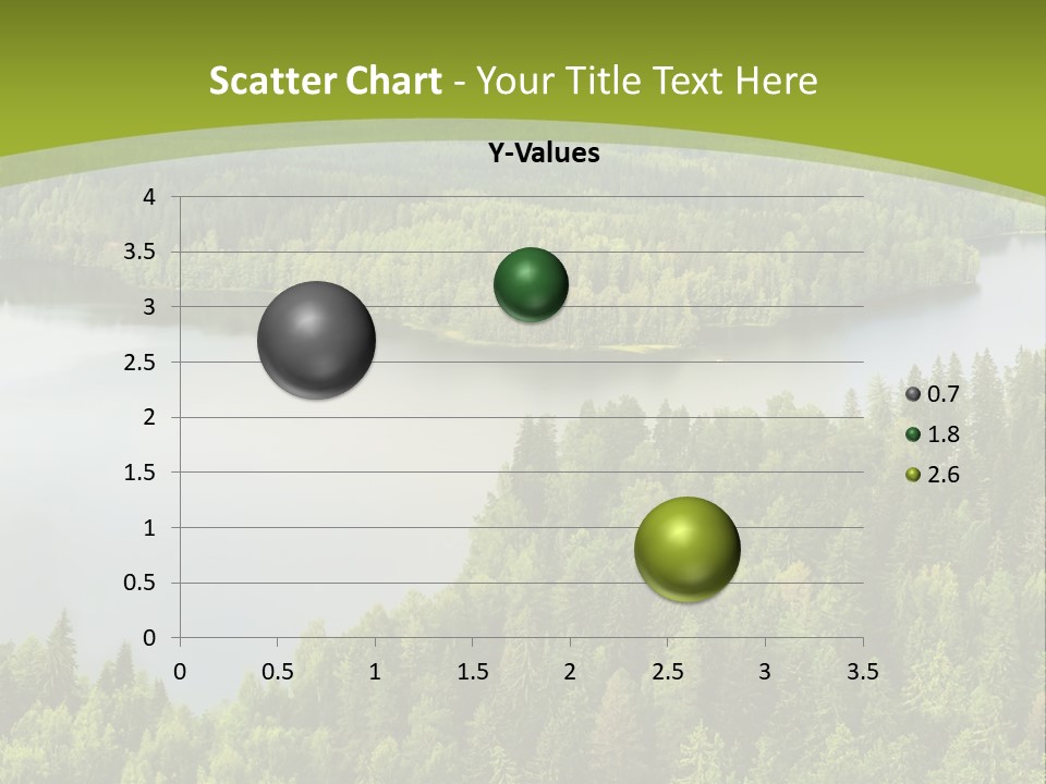 A Green Landscape With Trees And Water In The Background PowerPoint Template