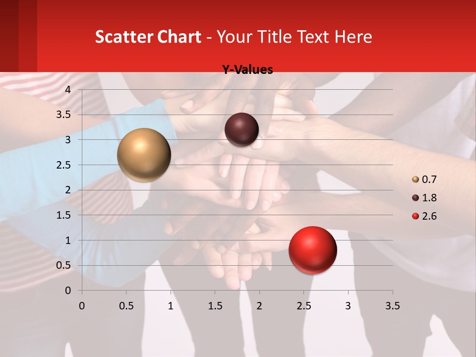A Group Of People Putting Their Hands Together PowerPoint Template