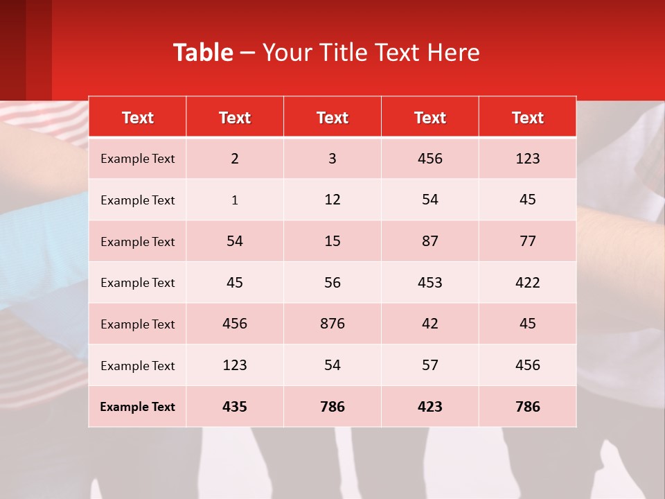 A Group Of People Putting Their Hands Together PowerPoint Template