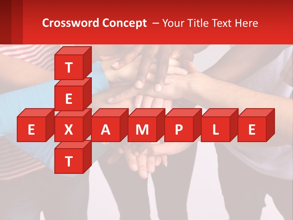 A Group Of People Putting Their Hands Together PowerPoint Template