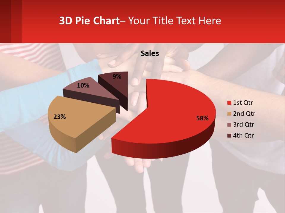 A Group Of People Putting Their Hands Together PowerPoint Template
