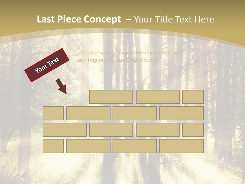 A Sunlit Forest Powerpoint Presentation PowerPoint Template