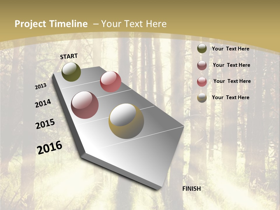 A Sunlit Forest Powerpoint Presentation PowerPoint Template