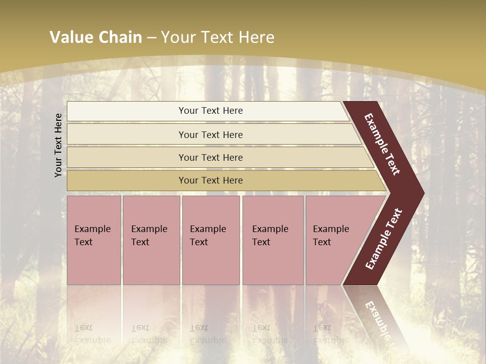 A Sunlit Forest Powerpoint Presentation PowerPoint Template