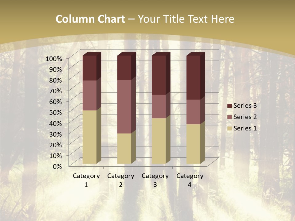 A Sunlit Forest Powerpoint Presentation PowerPoint Template