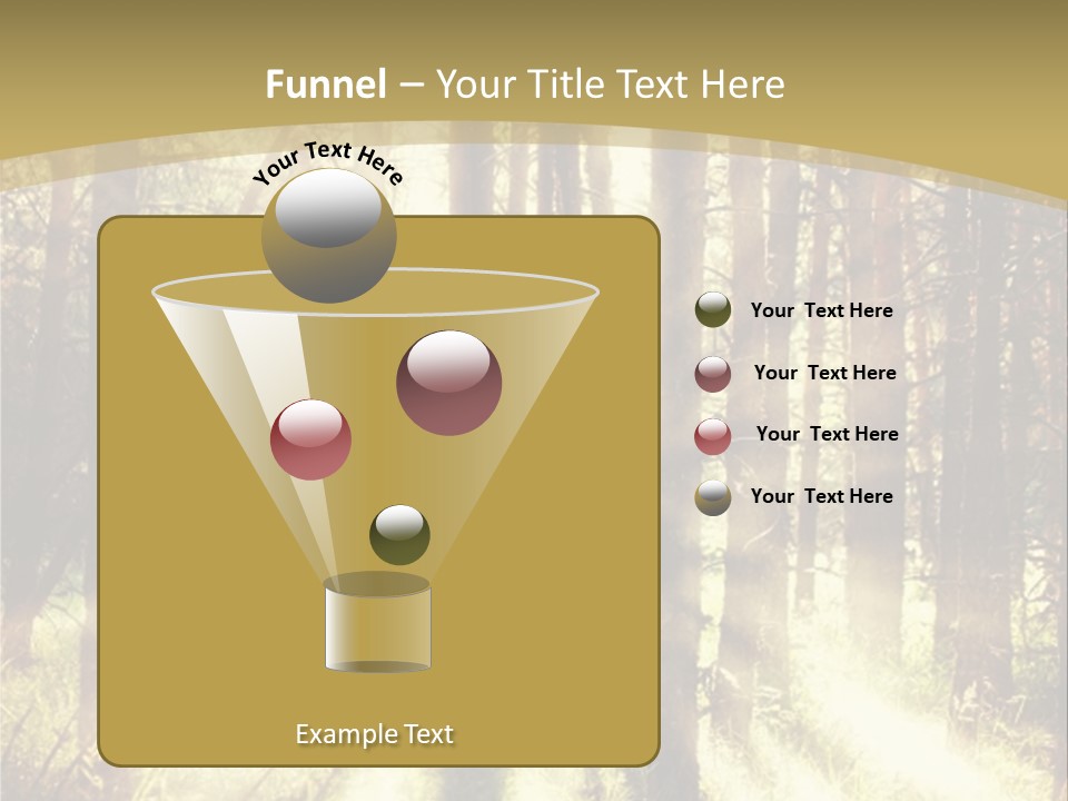 A Sunlit Forest Powerpoint Presentation PowerPoint Template