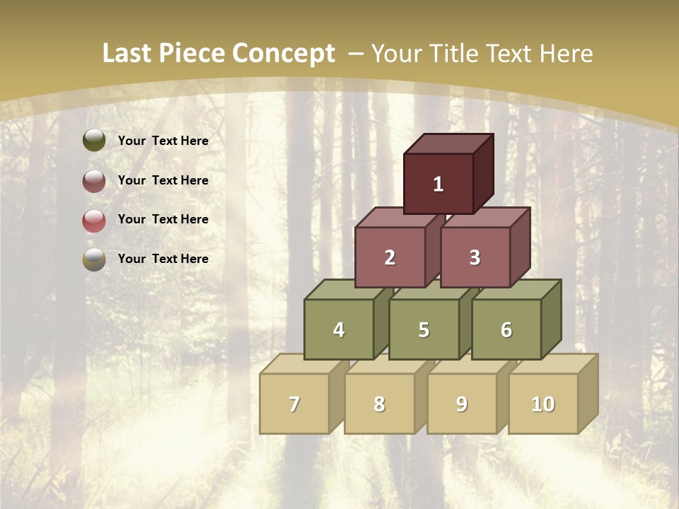 A Sunlit Forest Powerpoint Presentation PowerPoint Template