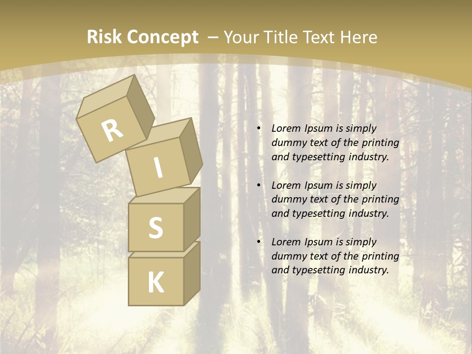 A Sunlit Forest Powerpoint Presentation PowerPoint Template