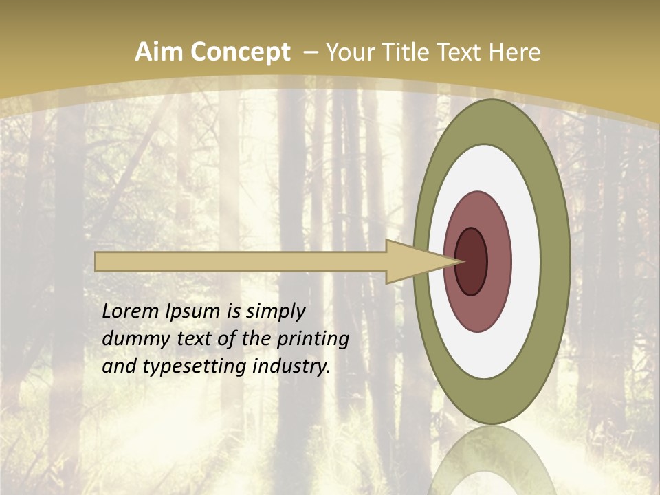 A Sunlit Forest Powerpoint Presentation PowerPoint Template